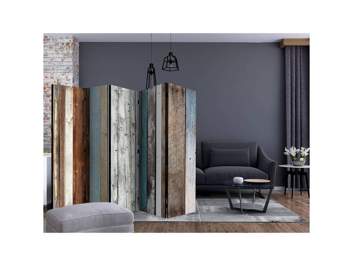 Paravent Colors Arranged Polaire Multicolore 225 x 172cm 5 éléments