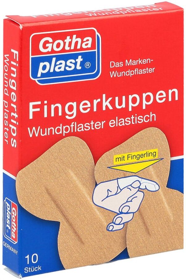 Gothaplast Fingerkuppenwundpfl.ela.2 Größe mit fingerl.