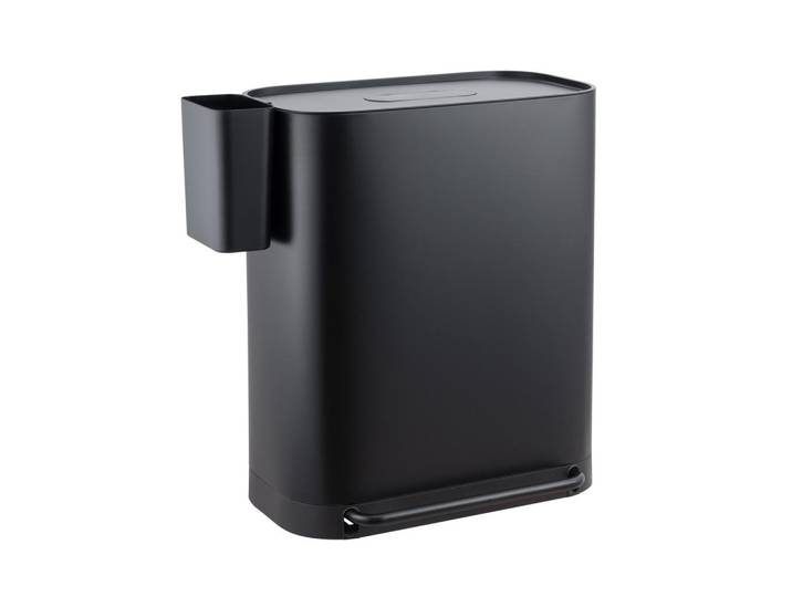 Svita Mülleimer Mlt2X30 – 60 Liter Mülleimer mit 2 Fächern (2x30L), Softclose, Aktivkohlefilter, Schwarz, Metall, 57.5x68.5x37.5 cm, Haushalt & Reinigung, Reinigung, Mülleimer & Abfallsammler