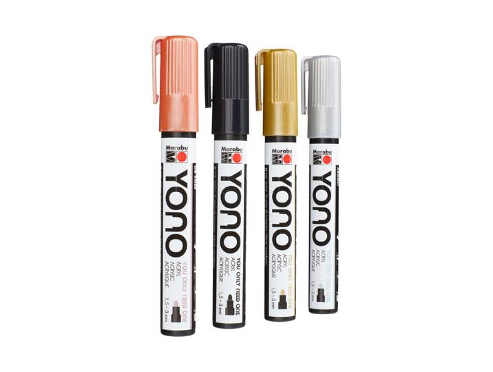 Marabu Yono Marker Set Metall 17.5 × 8 × 2.3 cm 3 Stück