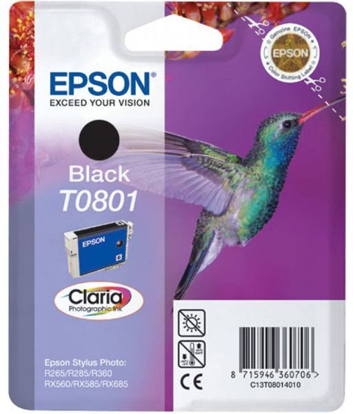 Epson T0801 - Noir - Cartouche d'encre