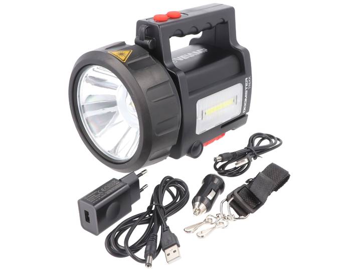 Velamp DOOMSTER TREKK - Oplaadbare handlamp - 10W CREE LED 735 Lumen - Power bank