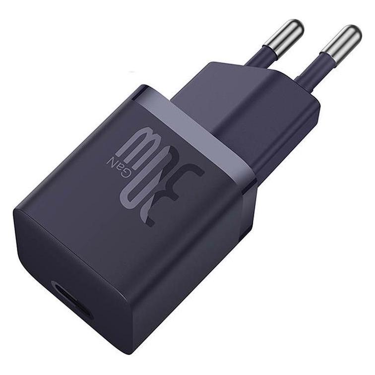 Baseus Mini wall charger GaN5 30W (purple) (30 W, 1 Port) (CCGN070705)