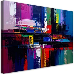 LEINWANDBILD bunte Abstrakt Imitation von Farbe 100x70cm