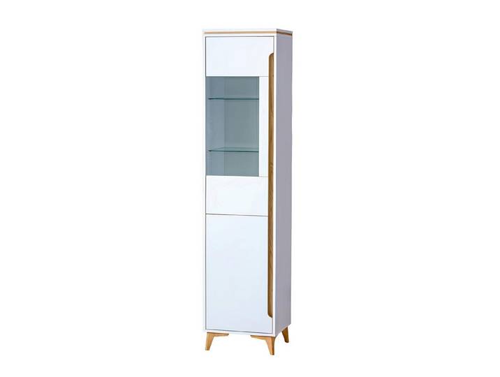 Xlmoebel Vitrine Weißes modernes Wohnzimmermöbel mit vielseitiger Anrichte und Stauraum (Vitrine) Hergestellt in Europa