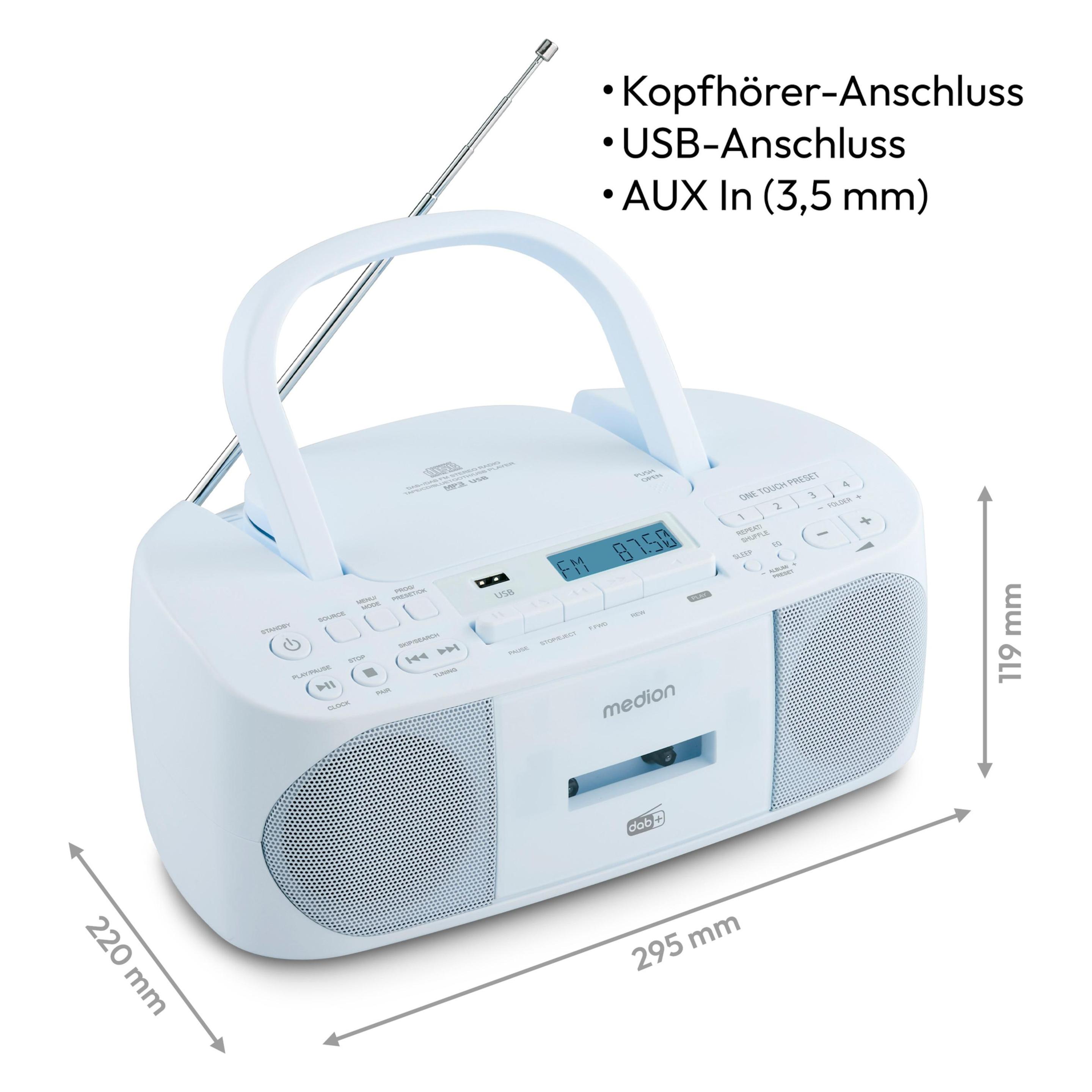 Medion LIFE DRX-1 Plus Boombox (DAB+, FM, PLL, Bluetooth) (50079332)