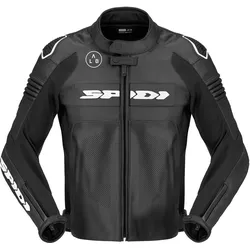 Spidi Hyper-V Pro perforierte Motorrad Lederjacke