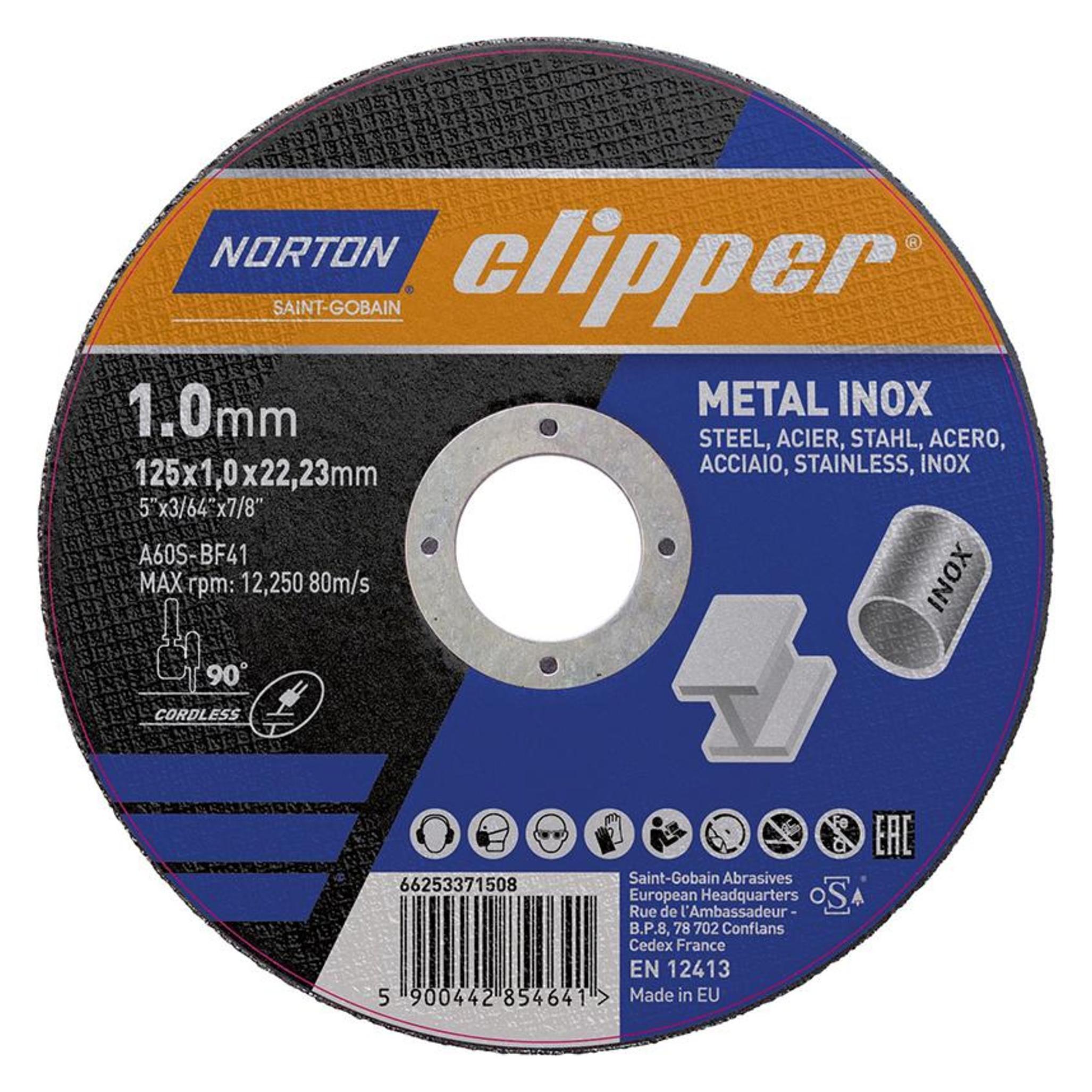 Magni Norton Trennscheibe Metall-Inox A60S-125x1.0x22.23mm (5900442854641)