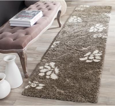 SAFAVIEH Florida Shag Nanny Floral Scroll 1.2-inch Thick Rug