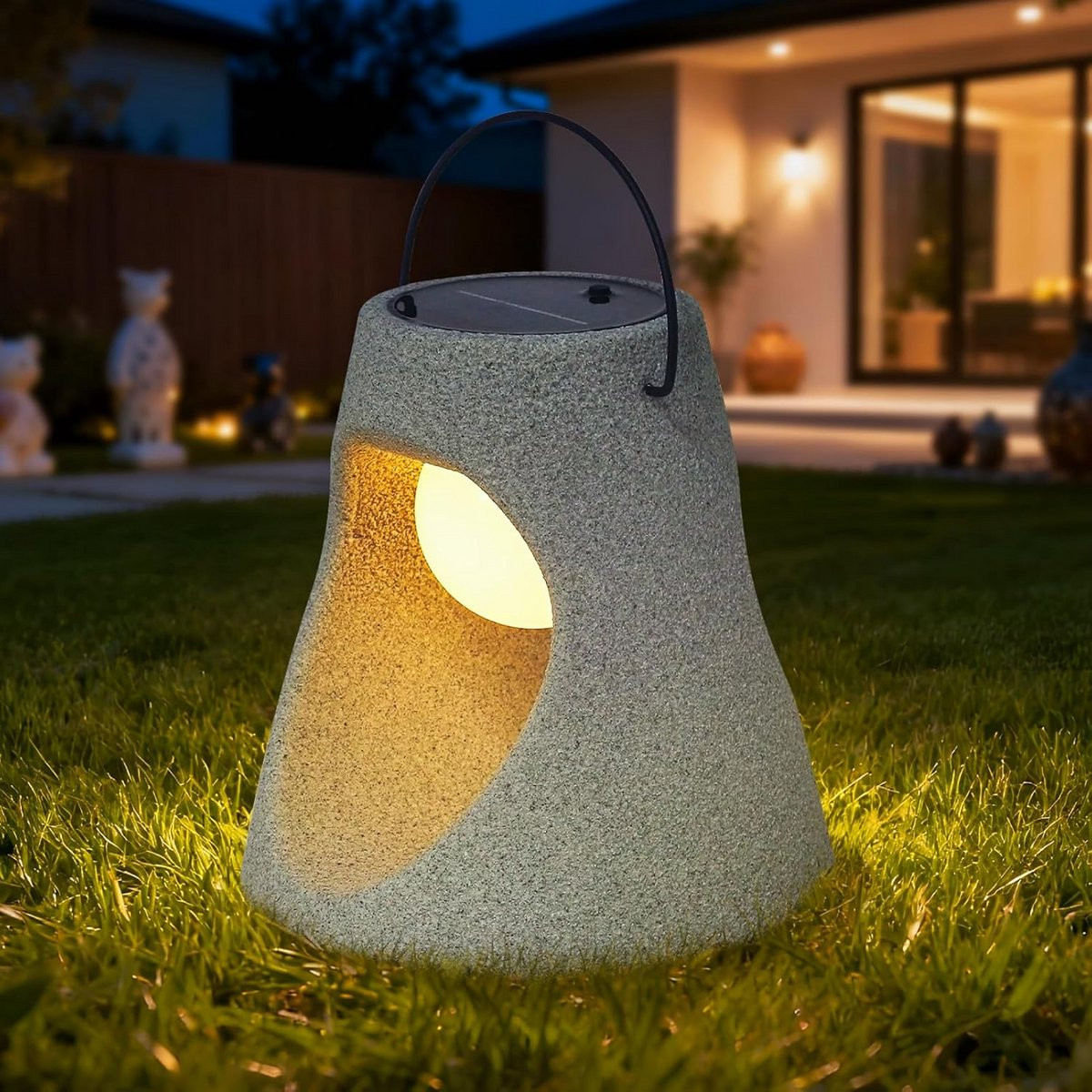 Waterdichte LED Zonne-Lantaarn voor Buitenverlichting van Tuin en Terras
