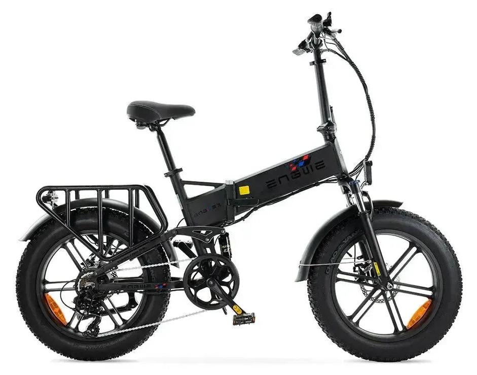 ENGWE Engine X - E-Klapprad inkl. Kettenschloss - 20 Zoll - 250W Motor - 100 km Reichweite - 7-Gang - Mechanische Scheibenbremsen - 624Wh Akku - Federgabel - Schwarz