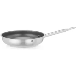 Hendi Profiine Bratpfanne Edelstahl antihaftbeschichtet, Pfannenset + Topfset, Silber