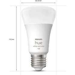 Philips Hue, Leuchtmittel, Starter Kit (E27, 1100 lm, 2x)