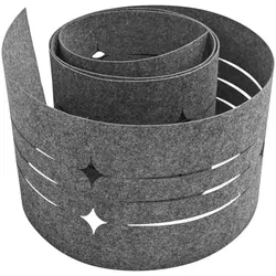 zaun|zu® Sichtschutzstreifen Design Vlies Dekor Starline Einzelstreifen Schwarzgrau 2,55m