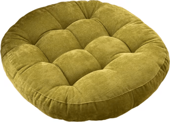 Uplift Curations ZenNest Round Floor Cushion Large Meditation & Seating Pillow For Yoga, Living Room, Kids & Adult Comfort corduroy Green round 16.54 Inches