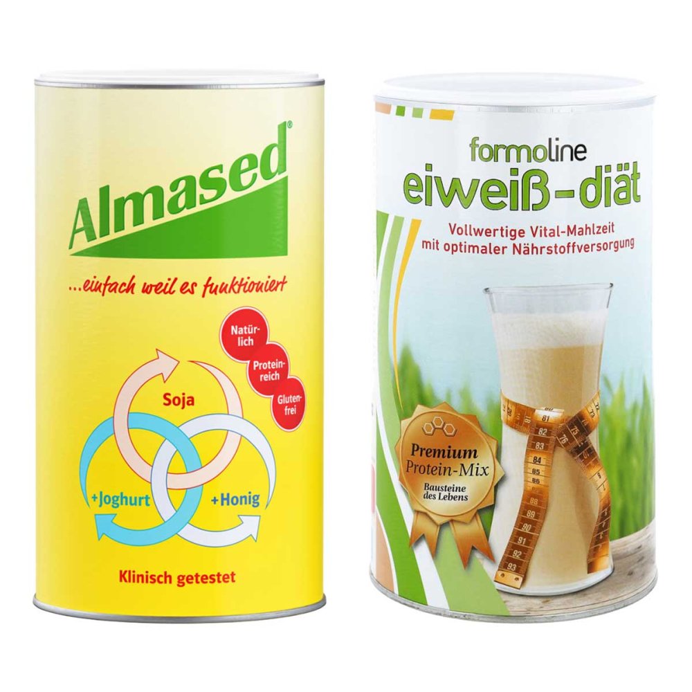 Almased Vitalkost und Formoline Eiweiss Diät Pulver 08130056