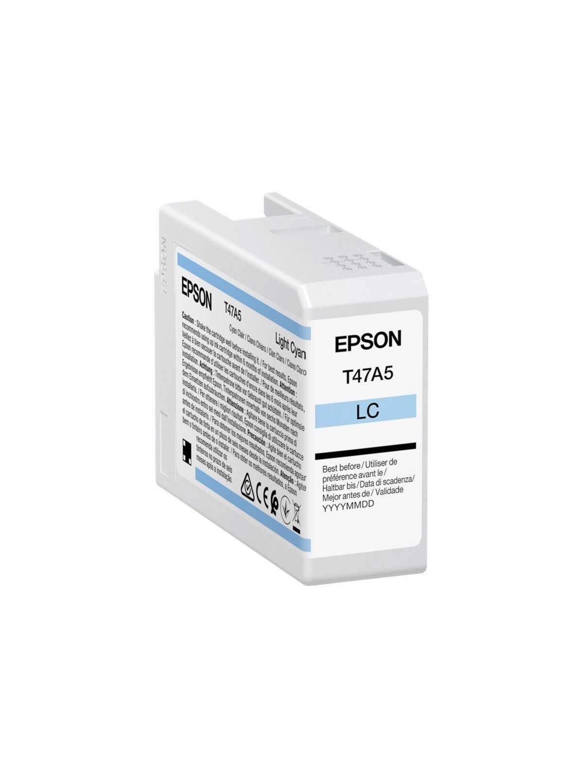 Epson C13T47A500 / T47A5 Light Cyan Ink UltraChrome Pro 10 50ml