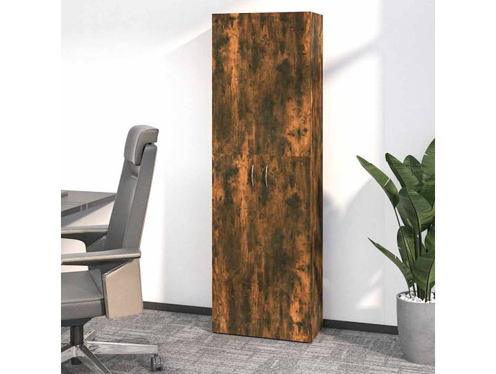 vidaXL Büroschrank Räuchereiche 60x32x190 cm Holzwerkstoff