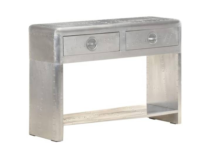 vidaXL Aviator Sideboard mit 2 Schubladen 1 Regal Konsolentisch Konsole Beistelltisch Flurtisch Schrank Kommode Anrichte 110x35x75cm Metall