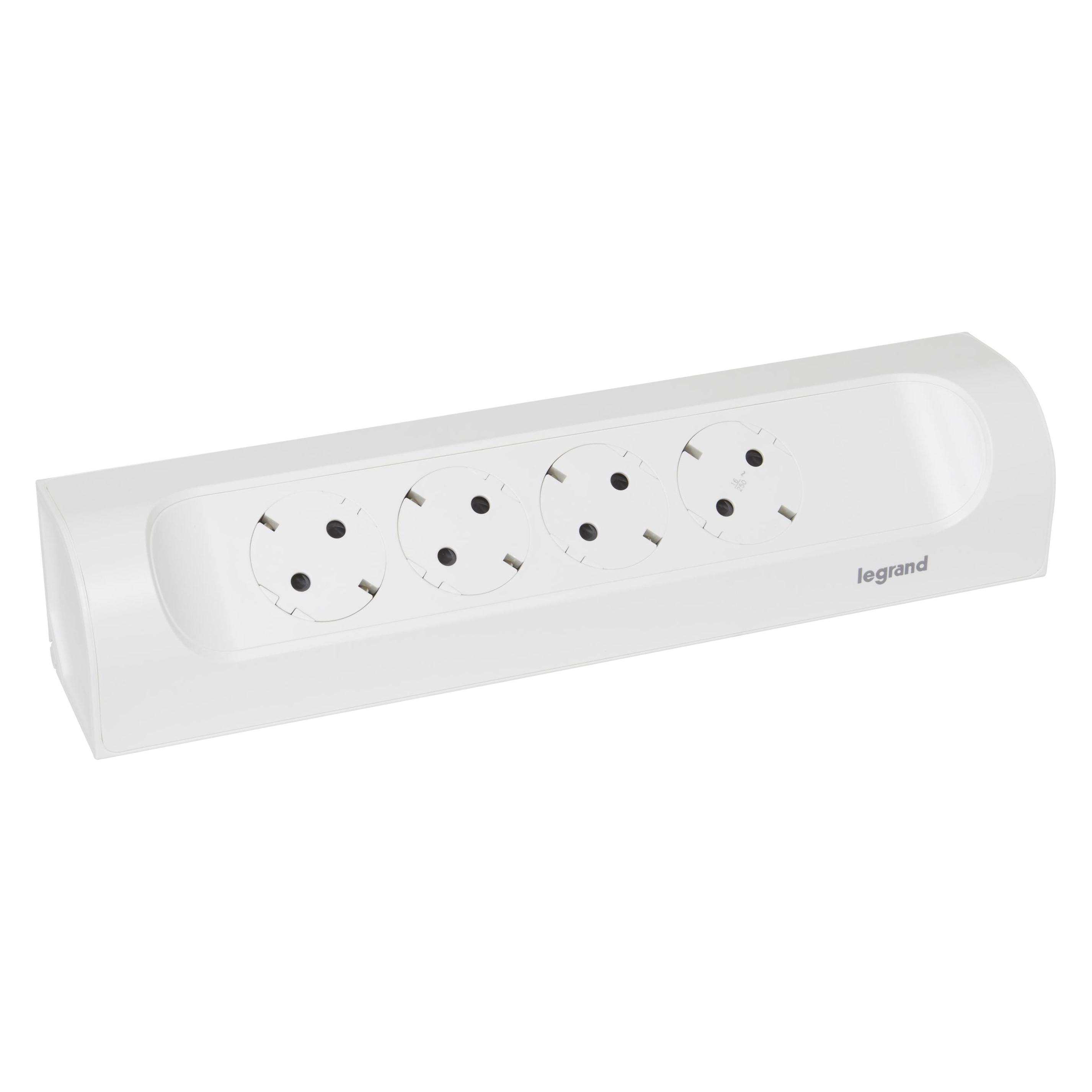 Legrand Perfect-Fit Ecksteckdosenleiste (4x, CEE 7/3) (694503)