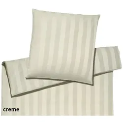 Elegante Bettwäsche Noblesse - 135x200 cm + 80x80 cm	creme