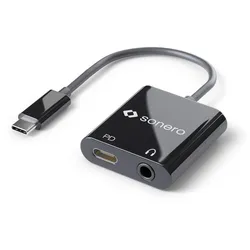 Sonero USB Typ C zu 3,5mm Audio und CF (PD) Konverter