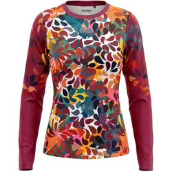 Freisein, Damen, Funktionsshirt, BlumenMädchen (S), Rot, Mehrfarbig