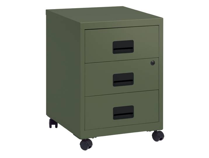 Caisson mobile Pratic 3 tiroirs - Corps et Tiroirs Vert