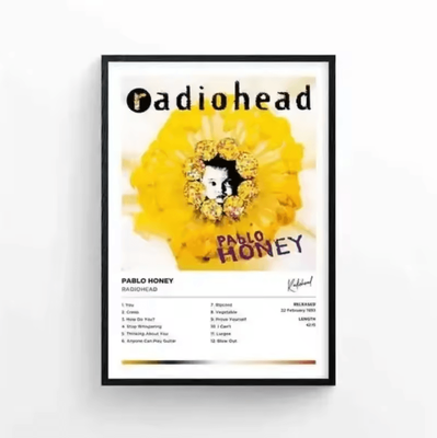 Inspire Curations Radiohead The Bends Album Cover Canvas Poster Vintage Rock Wall Art Decor 5 40x60cm No Frame