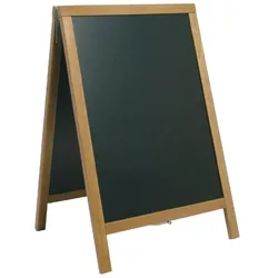 Gastronoble Securit Straßentafel - Teakholz - langlebig