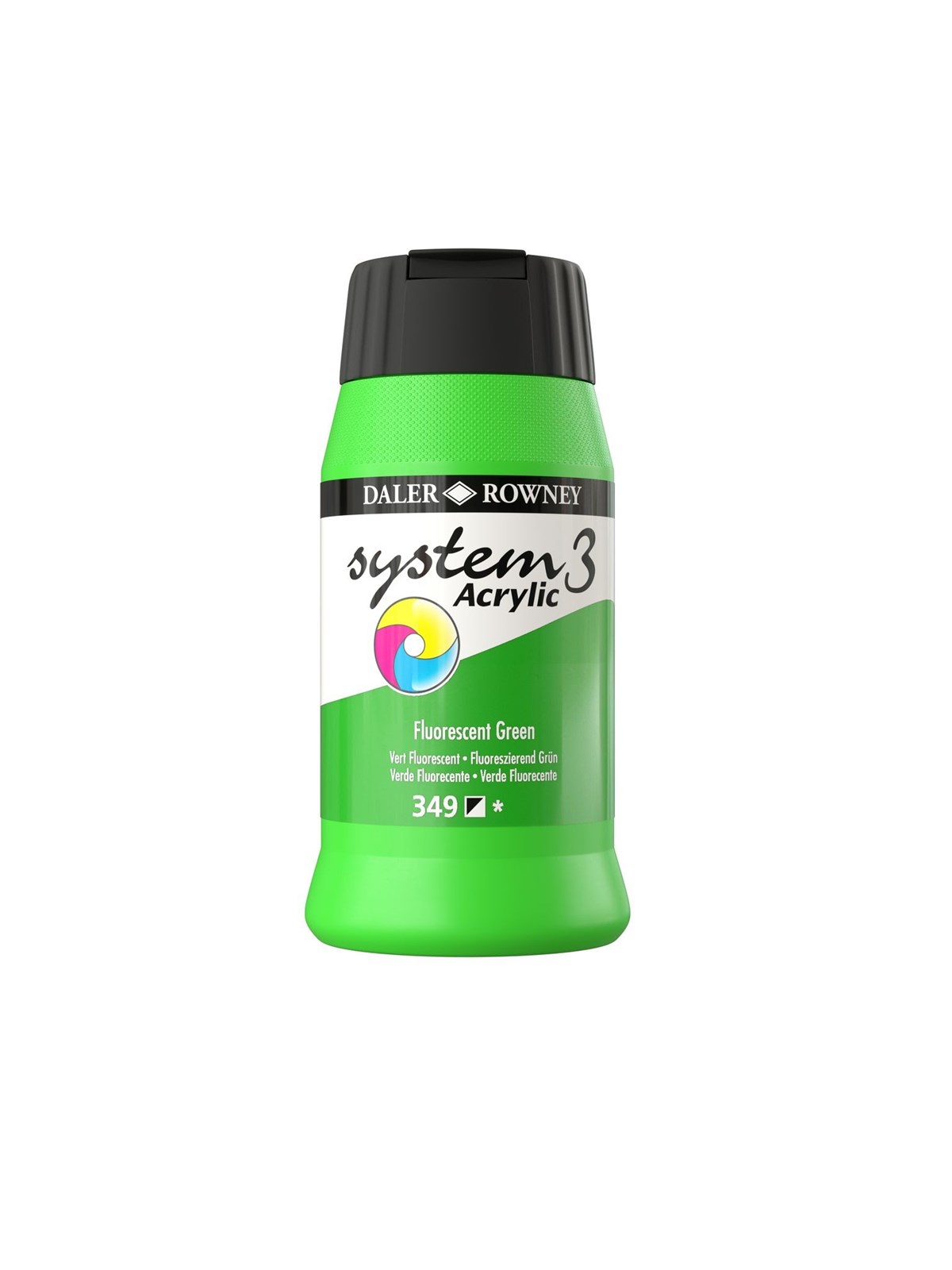Daler-Rowney System3 500 ml Fluorescent Green
