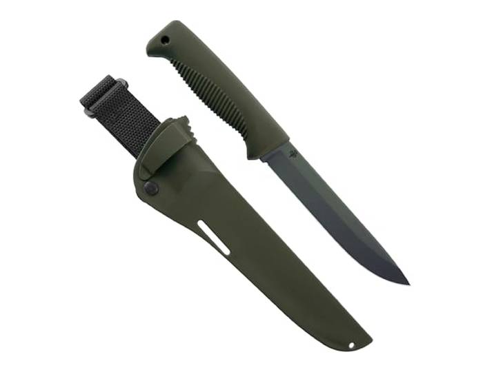 Peltonen Knives PELTONEN M95 RANGER PUUKKO M. CERAKOTE-BESCHICHTUNG (BUSHCRAFT-MESSER) (Jägergrün)