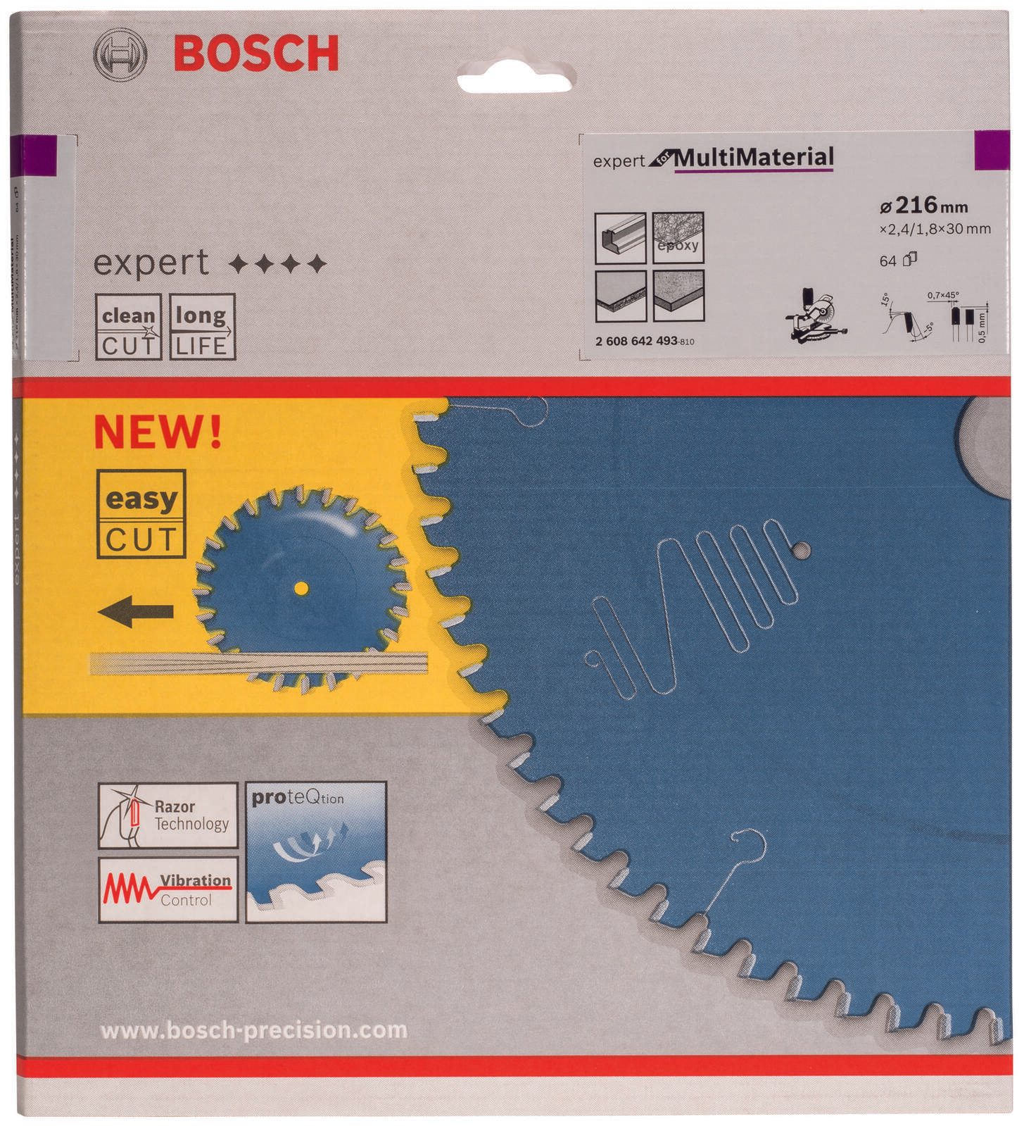 BOSCH Expert for Multi Material Kreissägeblatt 1 St. 2608642493