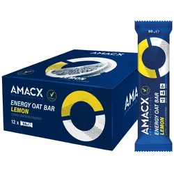 AMACX Energieriegel Oat Bar Zitrone | 12 Riegel Box