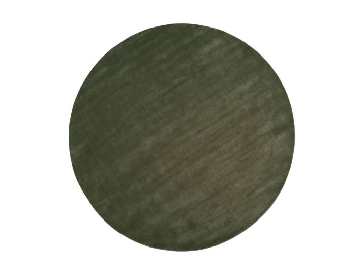 Linie Design Halo Cloud Wollteppich rund Moos, Ø300 cm