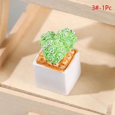 Uplift Treasures Mini Resin Dollhouse Plant Pot Decor 3