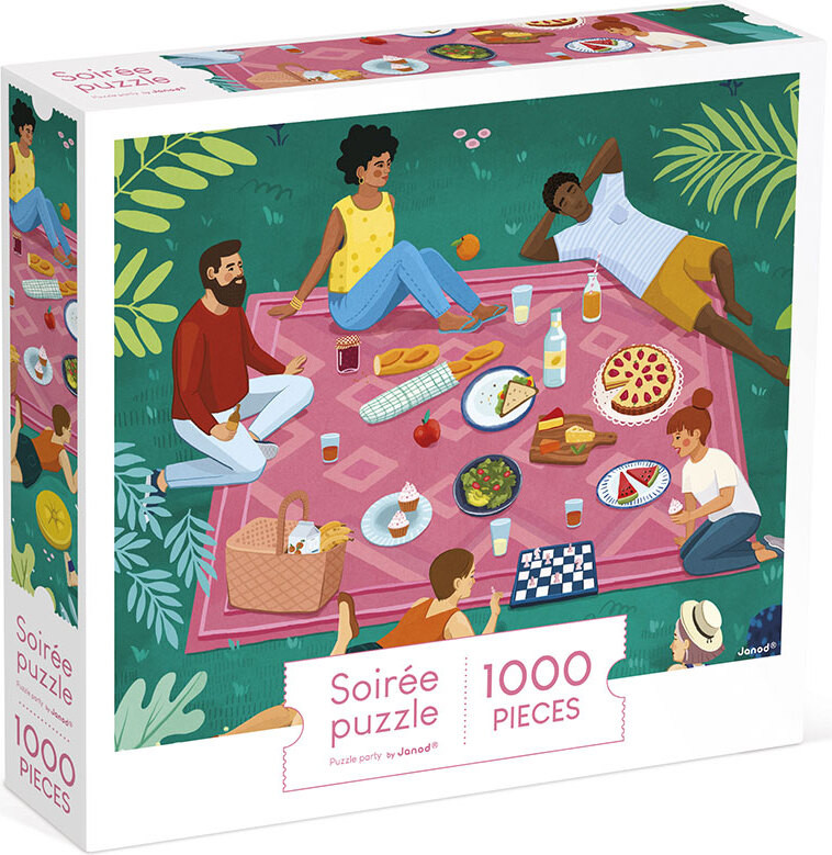 Janod Friends Picknick Puzzel met 1000 stukjes