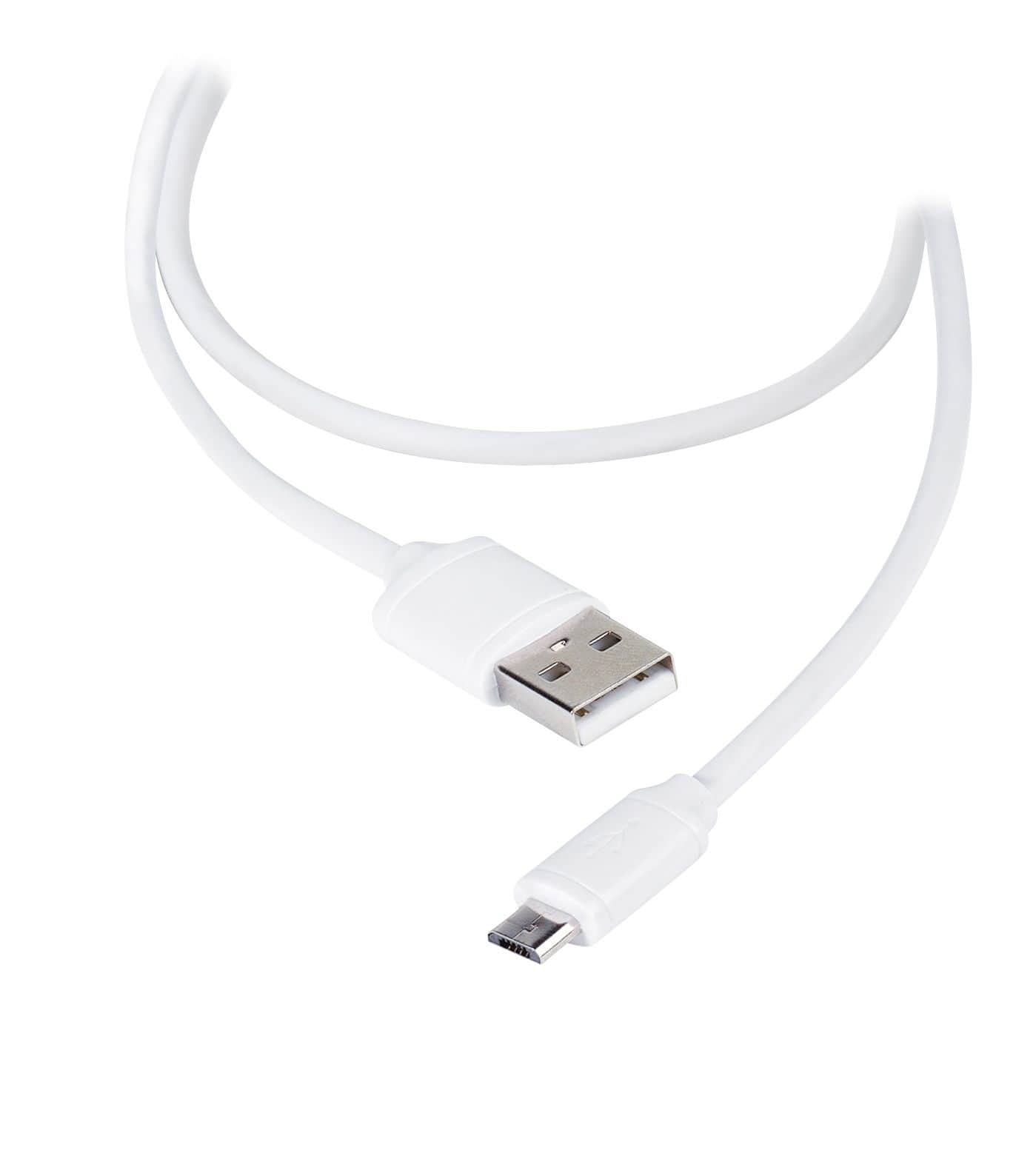 Vivanco 36252 Stecker Micro-USB B auf USB A 1,2 m (Weiß)