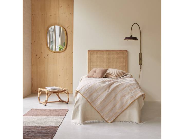 Kinder-Kopfteil Adèle aus Rattan Vintage Rattan - Natur - Rattan