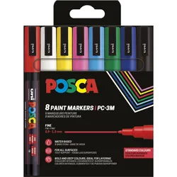 POSCA Marker UNI PC-3M 8er Set Basic