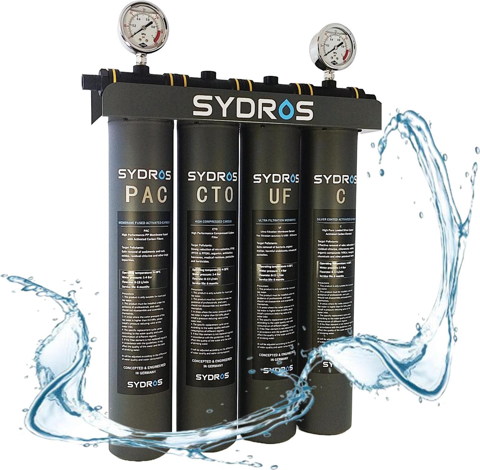 Sydros Magnus Wasserfilter - Profi-Filter für Gewerbe & Gastro, filtert über 500 Schadstoffe, entfernt Mikroplastik & PFAS - Reduziert Kalkablagerungen & senkt so Ihre Betriebskosten