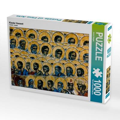 CALVENDO Puzzle Kloster Voronet | 1000 Teile Lege-Größe 64x48cm Foto-Puzzle für glückliche Stunden