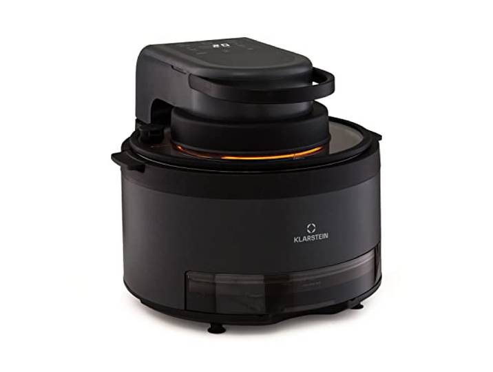 Klarstein Heißluftfritteuse 2-in-1, Airfryer mit Dampffunktion, Heissluftfritteuse zur Schnellaufheizung, Air Fryers mit 6 Programmen, Air Fryer XL, Heißluft-Fritteuse Extra-Zubehör, 5 L, 1250 W