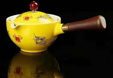 Uplift Treasures Automatic Rotating Ceramic Teapot Kungfu Tea Maker 1pc 10