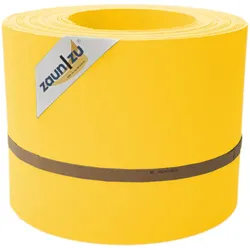 zaun zu® Sichtschutzstreifen PP Sichtschutzstreifen Doppelstabzaun Gelb,10x 2,55m
