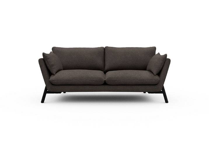 moebelfaktor Sofa Emil 2-Sitzer, schräg gestellte Armlehnen, hoher Rücken