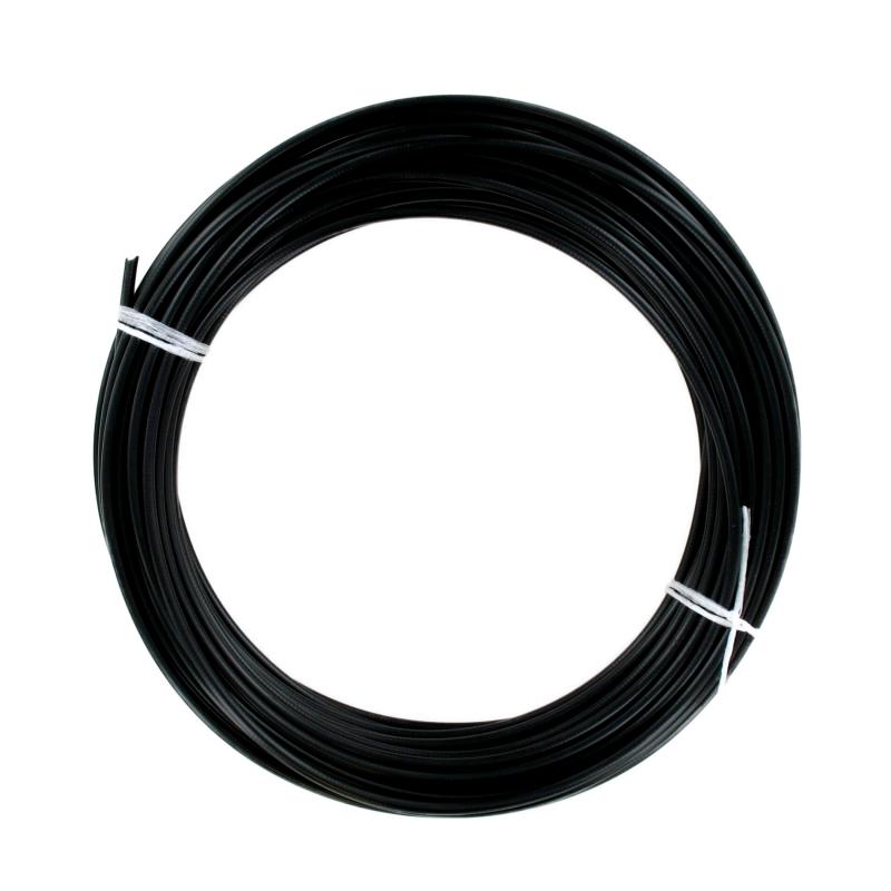 1Tek Origine Rouleau de 25 mètres de gaine fil plat 6mm Noire - Ø31/10