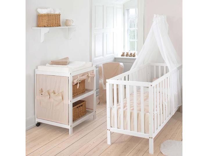 Lit bébé Ida-Marie 60 x 120cm Blanc