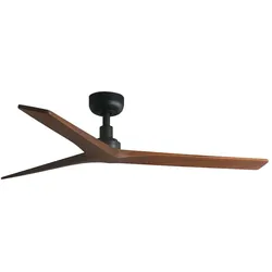 faro barcelona KLIM M Deckenventilator in Schwarz/Walnuss