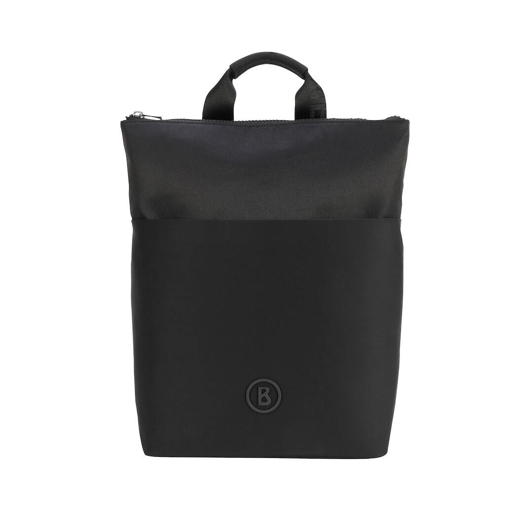 BOGNER Arolla Arne Rucksack Schwarz mit gepolstertem Laptopfach und Reißverschlussfächern